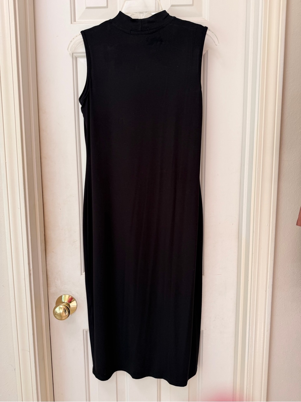 Thyme & Honey Black Mock Neck Mdi Stretch Knit Sheath Dress, Sleeveless, Sz S - Picture 9 of 15